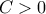 \displaystyle{C>0}