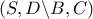 \left( {S,D\backslash B,C} \right)