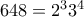 648=2^33^4