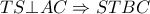 TS \bot AC \Rightarrow STBC