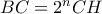 BC=2^{n}CH