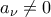 a_{\nu}\neq 0