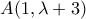 A(1,\lambda+3)