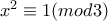 x^{2}\equiv1(mod3)