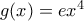 g(x)=ex^4