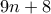 9n+8