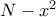 N-x^2