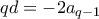 qd = -2a_{q-1}