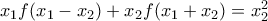 x_1f(x_1-x_2)+x_2f(x_1+x_2)=x_2^2