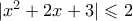 |x^2+2x+3| \leqslant 2