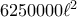 6250000\ell^2