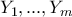 Y_1, ..., Y_m
