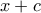\displaystyle{x+c}