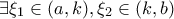 \exists \xi_1 \in (a,k),\xi_2 \in (k,b)