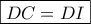 \boxed{DC = DI}