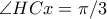 \angle HCx=\pi /3