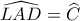 \widehat{LAD}=\widehat{C}