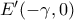 E'(-\gamma,0)