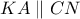 KA \parallel CN KA \parallel CN