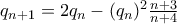 q_{n+1}=2q_{n}-(q_{n})^{2}\frac{n+3}{n+4}