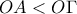 OA < O\Gamma