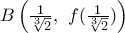 B\left( \frac{1}{\sqrt[3]{2}},\,\,f(\frac{1}{\sqrt[3]{2}}) \right)