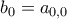 b_0=a_{0,0} b_0=a_{0,0}