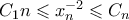C_1n \leqslant x_n^{-2} \leqslant C_n