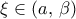 \xi \in (a,\,\beta )
