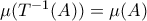 \mu(T^{-1}(A)) = \mu(A)