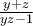\frac{y+z}{yz-1}