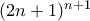 (2n+1)^{n+1}