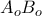 \displaystyle{ A_oB_o}
