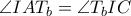 \angle IAT_b=\angle T_{b}IC