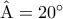 \hat{\mathrm{A}} = 20^\circ