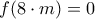 f(8\cdot m)=0