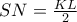 SN=\frac{KL}{2}