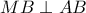 MB\perp AB