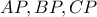 \displaystyle{ 
AP,BP,CP 
}