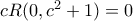 cR(0,c^2+1) = 0