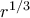 r^{1/3}
