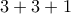 3+3+1