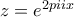 z = e^{2pi i x}