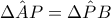 \dislaystyle{\hat{\Delta AP}=\hat{\Delta PB}}