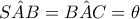\hat{SAB}=\hat{BAC}=\theta