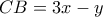 CB=3x-y