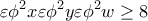 \displaystyle{\varepsilon \phi^2 x \varepsilon \phi^2  y\varepsilon \phi^2 w\ge 8}
