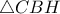 \displaystyle{\triangle{CBH}}