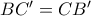 BC'=CB'