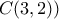 C(3,2))